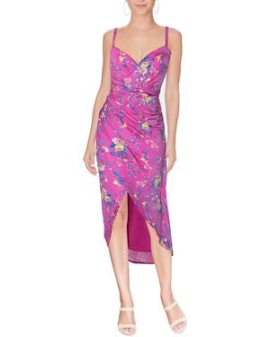 Rachel Roy Bree Sleeveless High-low Wrap Midi Formal Dress - Pink