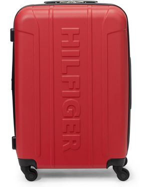 Tommy Hilfiger Check In Spinner Hardside Luggage - Red