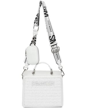 Steve Madden Bevelyn-s Structured Satchel - White