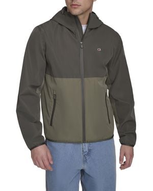 Champion Performance Windbreaker Rain Jacket With Hood - Gray