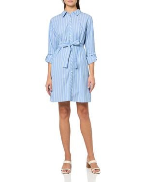 Tommy Hilfiger Dresses Shirt Dress,french Blue/fern Green,12