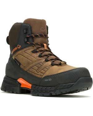 Wolverine Surge Lx Waterproof Mid Construction Boot - Green