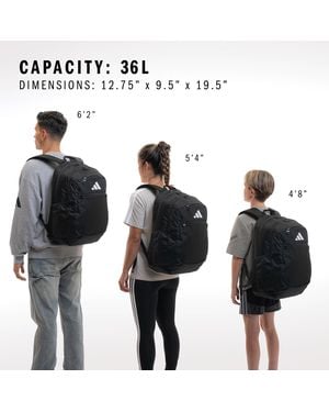 adidas Striker Team Sports Backpack For Soccer And More - Black