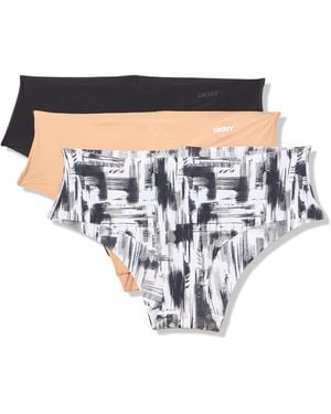 DKNY Litewear Cut Anywhere Hipster 3 Pack - White