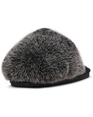 Steve Madden Poof Slipper - Gray