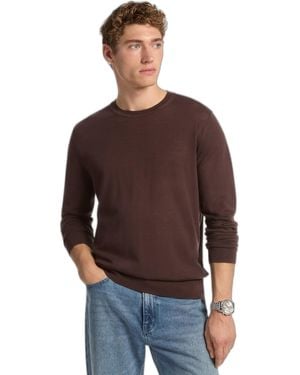 Michael Kors Short Sleeve Merino Crewneck T-shirt - Brown