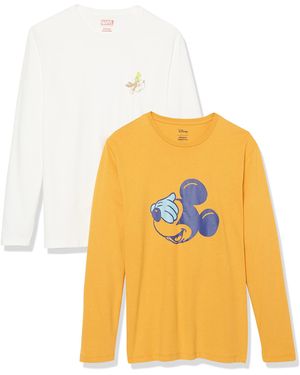 Amazon Essentials Disney | Marvel | Star Wars T-Shirts à ches Longues - Jaune