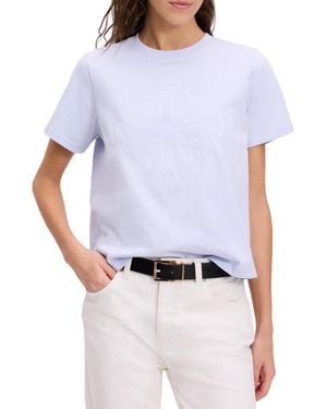 Kate Spade Embroidered Spade Flower Logo Tee - White