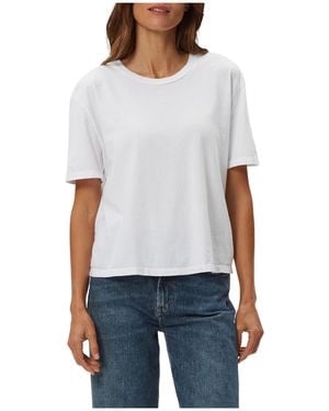 Michael Stars Nina Crew Neck Short Sleeve Tee - White