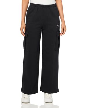 Reebok Identity Small Logo Fleece Cargo Pant Pantaloni da Tuta - Nero