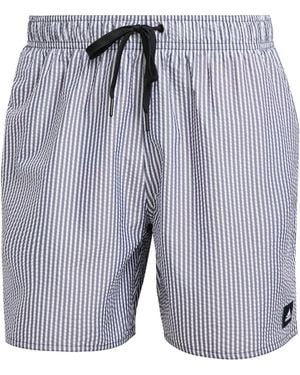 adidas Standard Stripey Classics Length Swim Shorts - Blu