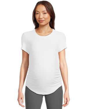 Beyond Yoga Featherweight One And Only Maternity Tee Cloud White Lg