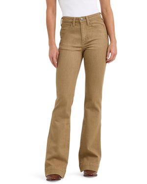 Wrangler Retro High Rise Trouser Jean - Natural