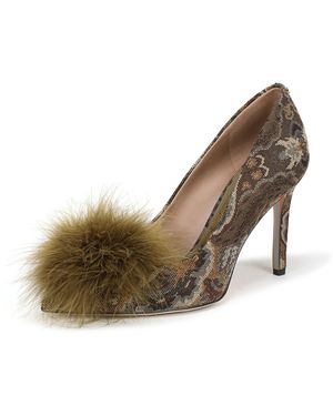 Sam Edelman Women's Hazel Pump - Grey Tweed Multi, Stiletto Heel, Padded Sock, Size 7 - View #11