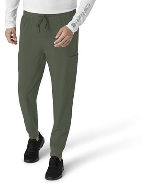 Carhartt Scrubs C56310 Cross-flex Modern Fit Jogger Scrub Pant Small Tall Olive - Green