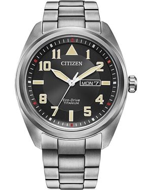Citizen Eco-drive Weekender Garrison Field Watch In Super Titanium - Metallic