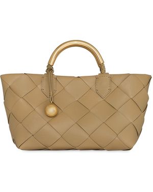 Rebecca Minkoff Frankie Woven Mini Tote - Metallic