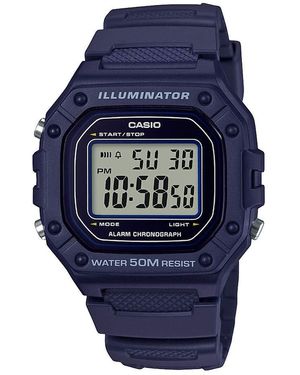 G-Shock Uomini Classic' al quarzo in acciaio inossidabile e resina Watch - Blu