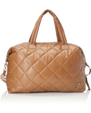 Steve Madden Glaze Quilted Weekender - Brown
