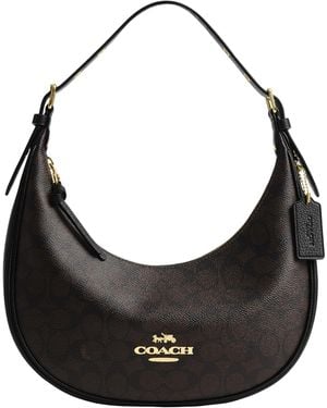 COACH Bailey Hobo In Signature Canvas - Black