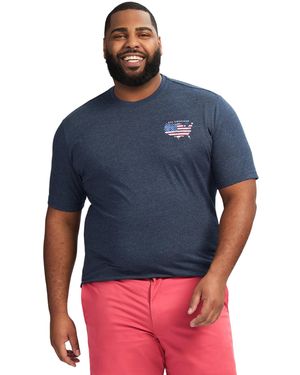 Izod Tall Saltwater Short Sleeve Graphic T-shirt - Blue