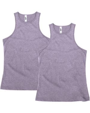 American Apparel Cvc Racerneck Tank - Purple