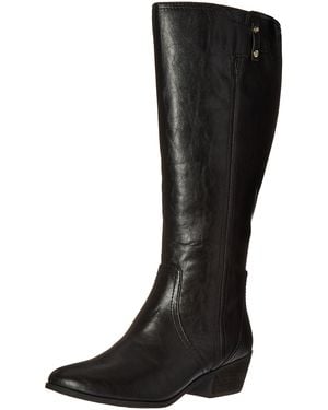 Dr. Scholls Shoes Womens Brilliance Wide Calf Riding Boot - Black
