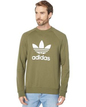 adidas Originals Adicolor Trefoil Crew Neck - Green