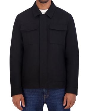 Nautica Wool Jacket – Diamond Quilted - Black