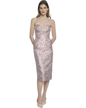 Donna Morgan Strapless Sweetheart Neck Wedding Guest Dresses For - Pink