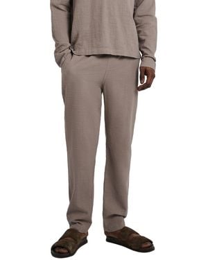 Onia Gauze Pull On Pant-solid-cinder-m - Natural