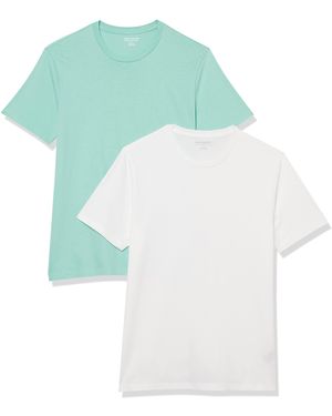 Amazon Essentials T-Shirt Girocollo a iche Corte Slim Uomo - Verde