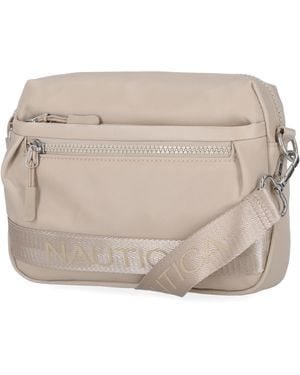 Nautica Nylon Bean Crossbody/belt Bag With Adjustable Shoulder Strap - Natural