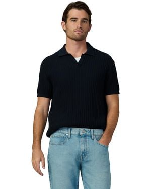 Joe's Jeans Textured Sweater Polo - Black
