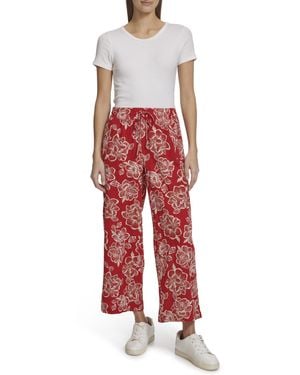 Nautica Pull Floral Print Pullon Pants - Red