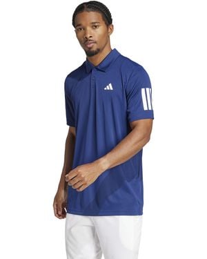 adidas Club Tennis Climacool 3-stripes Polo Shirt - Blue