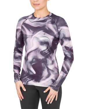 Volcom V-science Midweight Thermal Base Layer Long Sleeve Shirt - Purple