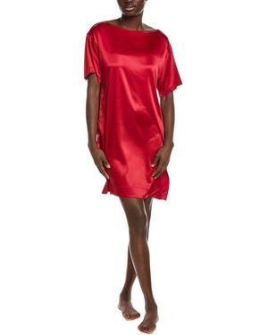 Natori Glamour Sleepshirt Length: 36",brocade Red,x-large