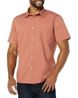 Goodthreads Standard-fit Short-sleeve Stretch Poplin Shirt Shirt - Blue