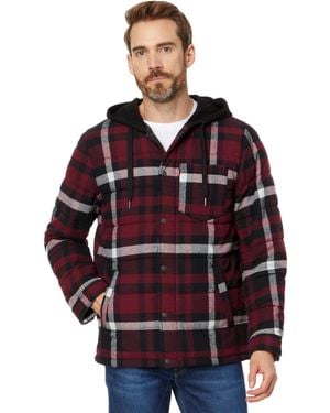 Levi's Sherpa Lined Hooded Shirt Jacket - Red