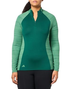 adidas Golf Ultimate365 Quarter-zip Mock - Green