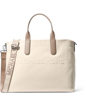 Michael Kors Brooklyn Wide East West Tote - Natural