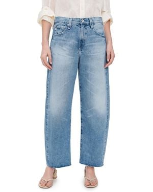 AG Jeans Hattie High Rise Crop Barrel - Blue