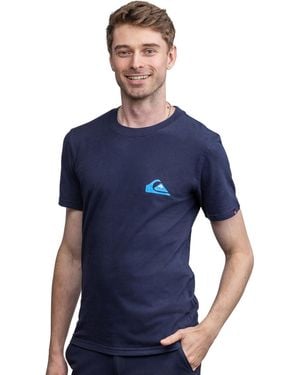 Quiksilver Regular Fit Soft Cotton Short Sleeve T-shirt - Blue