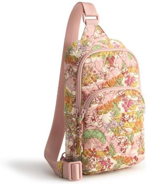 Vera Bradley Disney Premium Cotton Lorman Sling Backpack - Pink