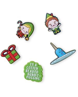 Crocs™ Synthetic Material - Easy To Attach - Perfect For Holidays Elf 5-pack One Size One - Green