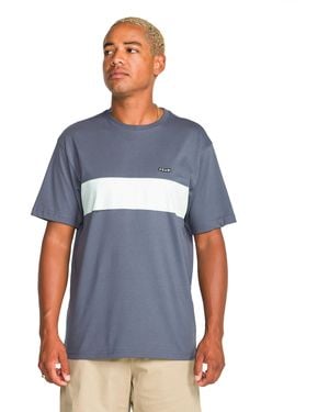 Volcom Shirt – Soft Cotton Short Sleeve Tee With Front Print - Blue