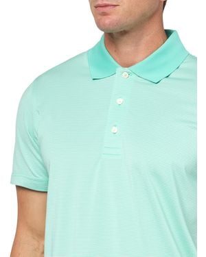 Brooks Brothers Performance Series Micro Stripe Jersey Polo Shirt - Green