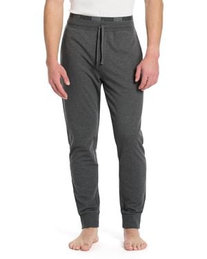 PUMA French Terry Lounge Pant With Dual Band And Drawcord - Gray