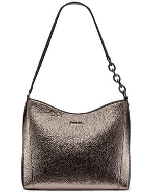 Calvin Klein Nova Chain Hobo Shoulder Bag - Brown